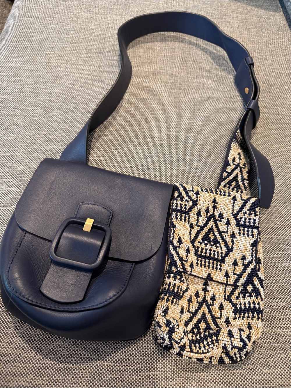 Tory Burch Beaded Double Pocket Bag